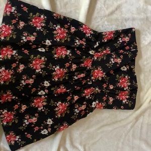 Strapless mini dress